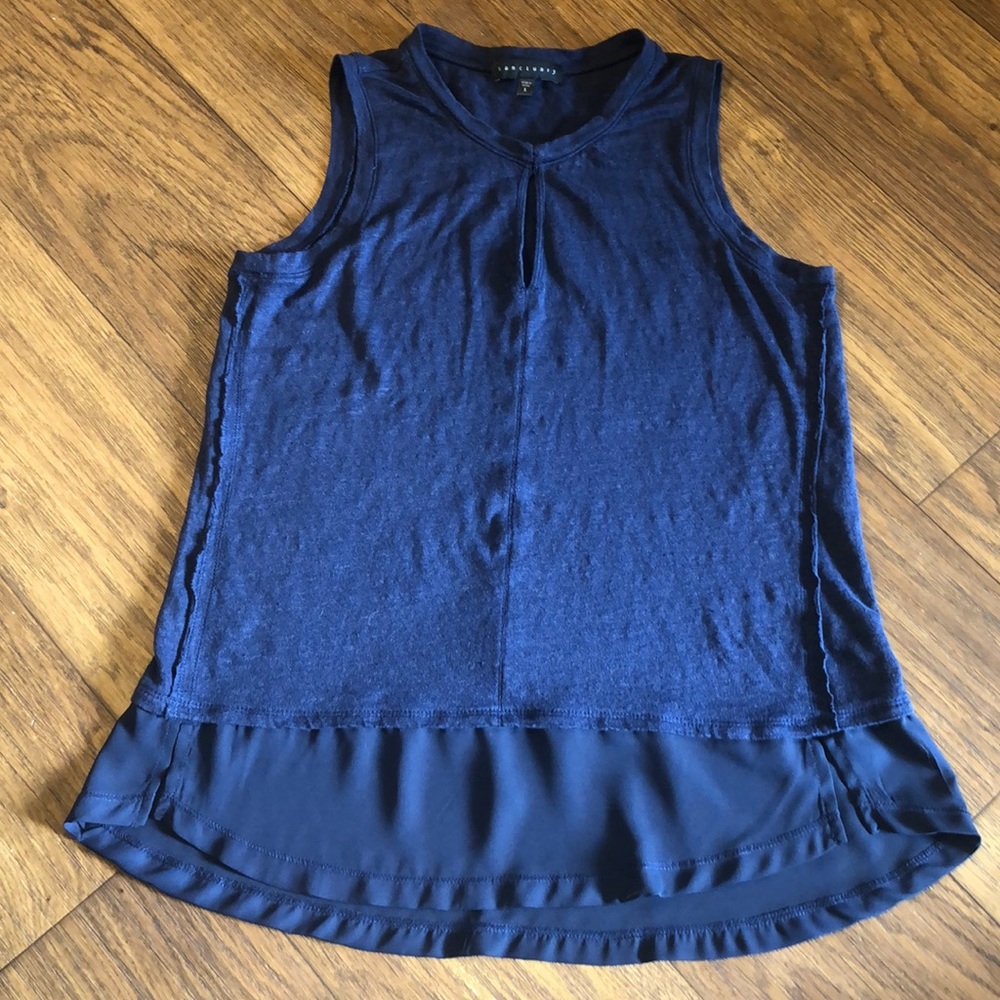 Anthro Sanctuary Navy Blue Tank Top Large